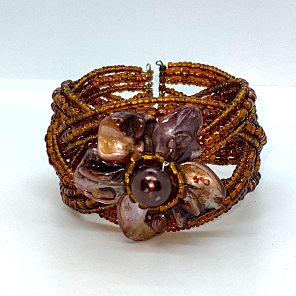 Three Beautiful Beaded Retro Bracelets - Picture 9 of 11